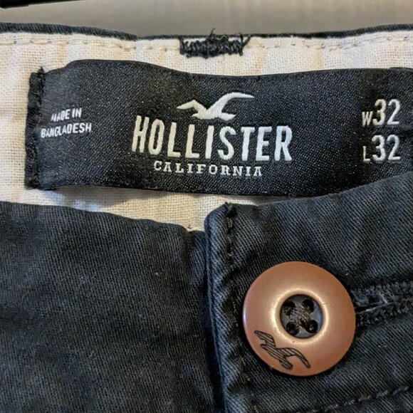 HOLLISTER Slim Straight Chino Pants - Size 32 Waist / 32 Inseam - Picture 2 of 3